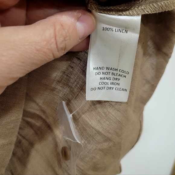 Linen Button Up - Picture 3 of 4